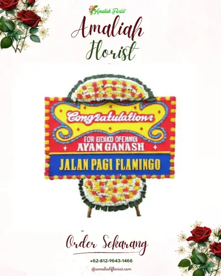 Sewa Papan Bunga Serongga
